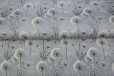 Grau - Jersey - digitale Blumen - grau - 25988-09VI