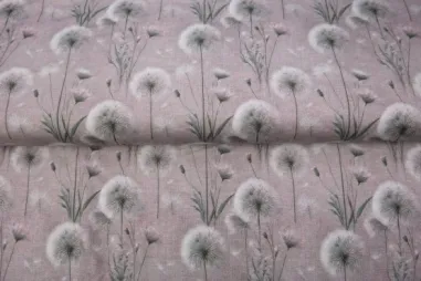 Uitverkoop - Tricot stof - digitaal bloemen - lichtpaars - 25988-12VI