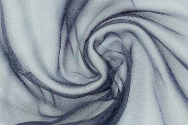 Decoratie en aankleding stoffen - Organza stof - donkerblauw - 792024-889