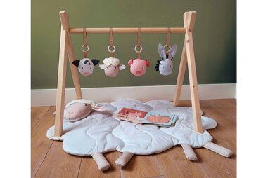 Paneel stoffen - Katoen stof - poplin - paneel digitaal farm playmat - 3280-001