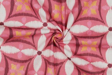 Decoratie en aankleding stoffen - Canvas stof - digitaal abstract - bordeaux - 5548-022