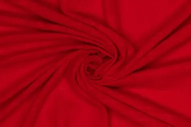 Rood - Katoen stof - linnenlook - rood - 791019-601