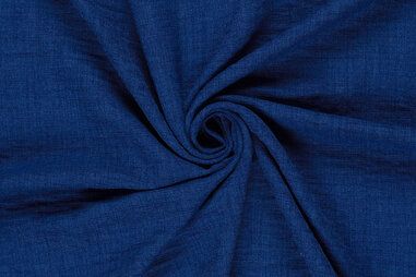 Korte broek - Polyester - Leinenoptik - kobalt - 23229-005