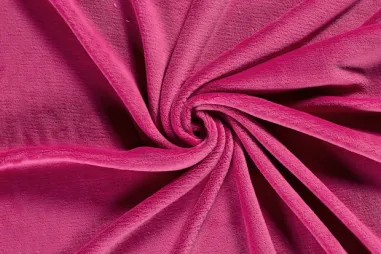 Fuchsia stoffen - Fleece stof - ultra soft - fuchsia - 5358-017