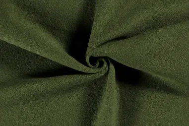 Olivgrün - Woll - gekochte Wolle - oliv - 4578-126