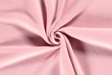 Lichtroze stoffen - Fleece stof - lichtroze - 9111-111