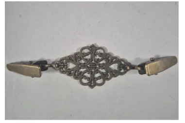 Sluitingen / gespen - Vestsluiting met clip - brons