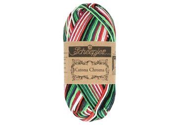 Brei- en haakgarens CATONA CHROMA 100% katoen - Catona Chroma 009 - Holly - 50 gram