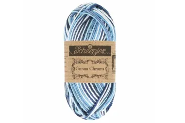 Brei- en haakgarens CATONA CHROMA 100% katoen - Catona Chroma 014 - Surf - 50 gram