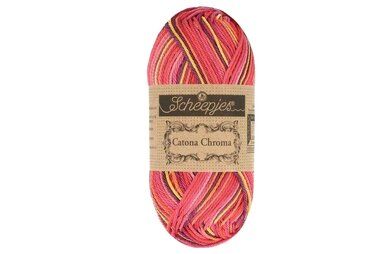 Brei- en haakgarens CATONA CHROMA 100% katoen - Catona Chroma 016 - Sunrise - 50 gram