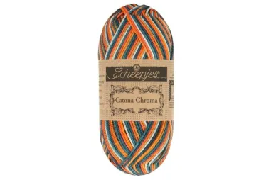 Brei- en haakgarens CATONA CHROMA 100% katoen - Catona Chroma 028 - Outback - 50 gram