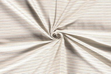 Tricot stoffen - Tricot stof - strepen - gebroken wit - 25/18477-051