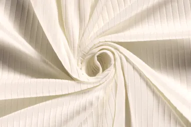 Baby broekje stoffen - Tricot stof - ribtricot - ivoor - 18497-151