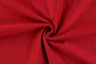 Broek stoffen - Tricot stof - punta twill - rood - 1100-150