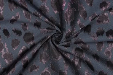VH stoffen - Polyester - Jacquard - Tierprint - grau - 25/3677-001