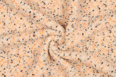 340gr/M² - Teddy stof - tweed - beige - 25/3742-001