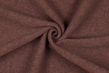 Wollen stoffen - Wollen stof - merino wol fleece - rouge - 25/3764-008