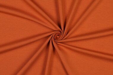 Nieuwe stoffen - Tricot stof - biologisch - burned orange - 25/8036-023