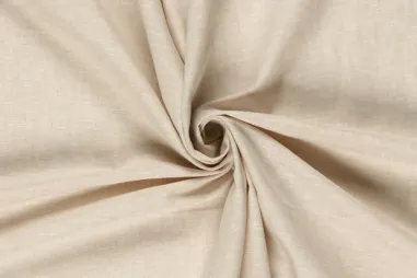 Niet rekbare stoffen - Linnen stof - linnen mix chambré - beige - 23031-052