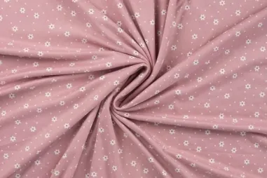Stoffe - Jersey - Flanell-Jersey - geblümt - babyrosa - 47047-110