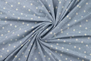 Quality - Jersey - Flanell-Jersey - geblümt - babyblau - 47047-910