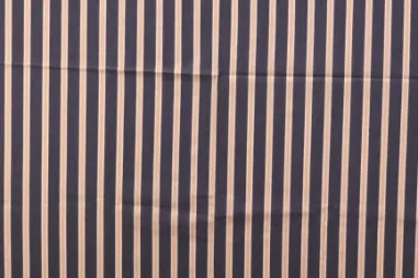 85gr/M² - Stretch stof - strepen - zwart zalm - 360006-54