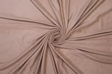 Suedine - Suèdine stof - stretch - donker beige - 416023-12