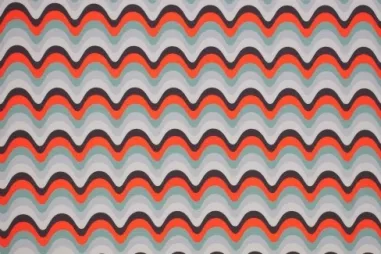 Zeegroene stoffen - Tricot stof - golven - mint - 340161-52