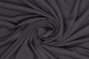 Polytex Stoffen - Viscose stof - ecovero - herringbone - zwart - 321064-999