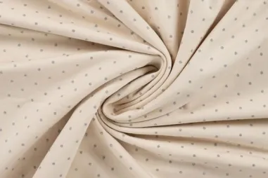 Champagne stoffen - Tricot stof - French Terry - glitter dots - champagne - 47084-530