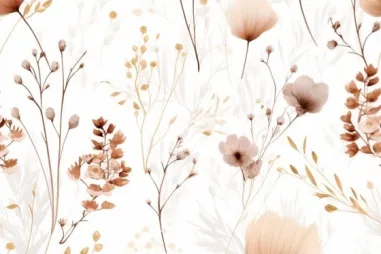 Witte stoffen - Tricot stof - digitaal bloemen - wit - 50154-220