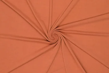 Roestbruin - Tricot stof - pure bamboo - roest - 0781-457