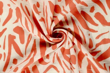 Abstract stoffen - Hydrofiel stof - abstract - koraal - 23267-038