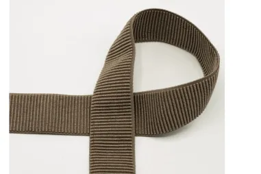Elastiek - Elastisch rib band 50 mm - taupe - XET26-555-050