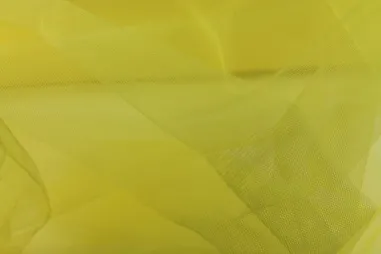 Glatte/Uni Knöpfe - Tule stof - geel - 4587-020