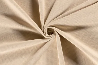Baumwollstoffe - Katoen stof - tricot fijne wafel - beige - 47049-320 
