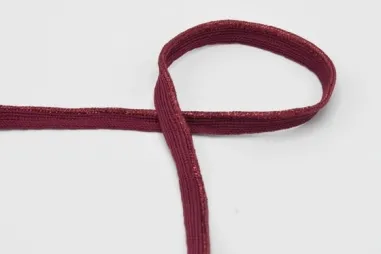 Nieuwe fournituren - Paspelband 10 mm - lurex - bordeaux - XPC11-519-010