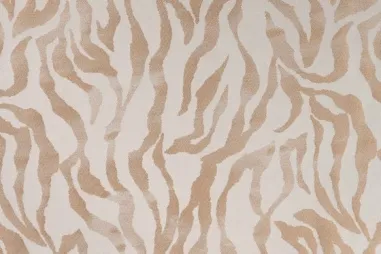 Sandbeige - Suèdine stof - scuba suede - foil zebraprint - zand - 22827-520