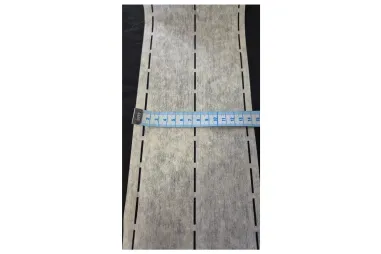 Vlieseline - Tussenvoering - Vlieseline tailleband plak-en-vouw-om - 10-60-60-10 - wit