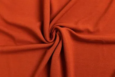 Terra - Tricot stof - twill - terra/oranje - 0832-455
