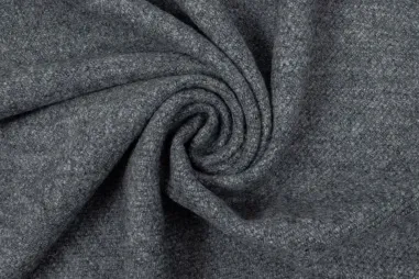 Fleece stof - grijs - (gemeleerd) - 9112-063 - Wollen stof - wolmix - grijs - 16207-970