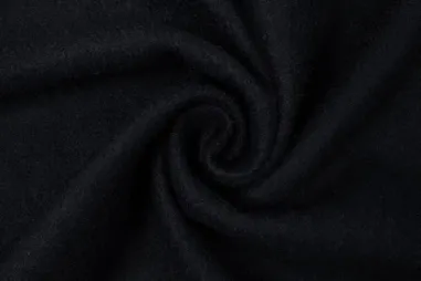 Schwarze Stoffe - Wollen stof - wolmix - zwart - 16207-999