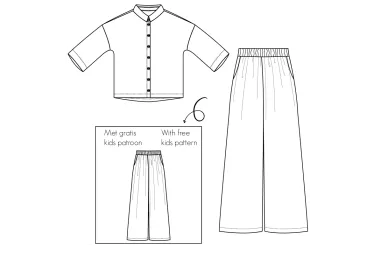 Naaipatronen - Bel'Etoile naaipatroon - Kiki blouse en broek voor dames & tieners