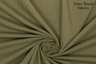 Fibre Mood, editie 34 - Katoen stof - seersucker - kaki - 34/791030-764