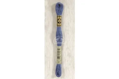 Borduurgaren - DMC Mouliné splijtzijde - blauw - 0161