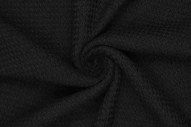 Oeko-Tex klasse 2 - Wollen stof - wolmix - channels eva - zwart - 21908-999