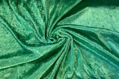 Kerst katoen - kersttak - groen - 20716-025 - Velours de panne - grün - S100