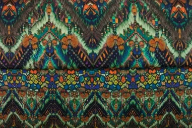 Fantasie - Tricot stof - digitaal fantasie - multi - 26008-09