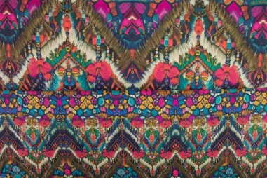Stenzo Tricot stoffen - Tricot stof - digitaal fantasie - multi - 26008-99