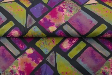 Stenzo Stoffe - Jersey - digital abstrakt - multi - 26902-09